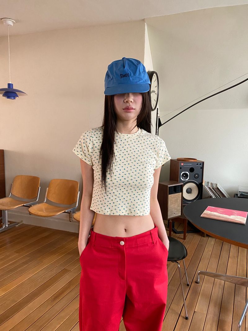 another language(アナザーランゲージ)の「fiance crop T (Tops)」
