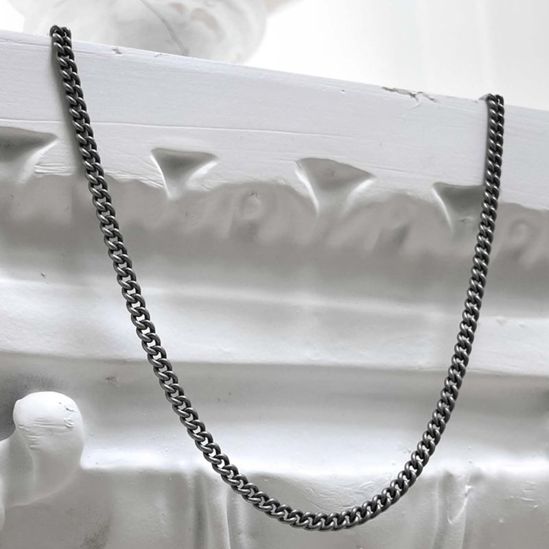 BLESSED BULLET（ブレスドブレット）の「[BLESSEDBULLET]2.5MM classic chain necklace_dark silver（Accessories）」