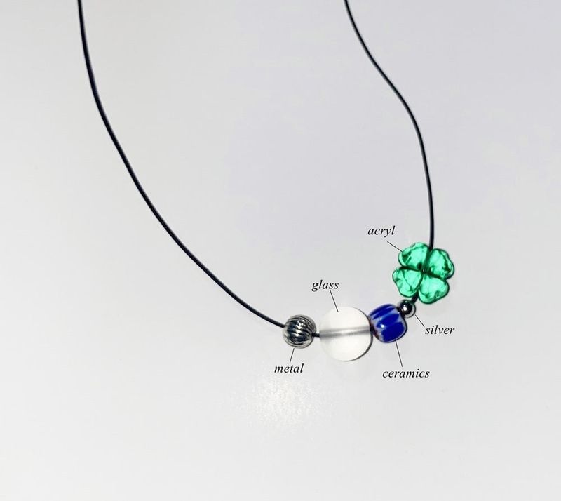 point beads necklace (6color)