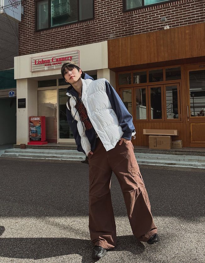 Jodi diagonal pintuck cargo pants