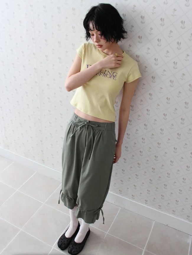 FRILL CULOTTE PANTS