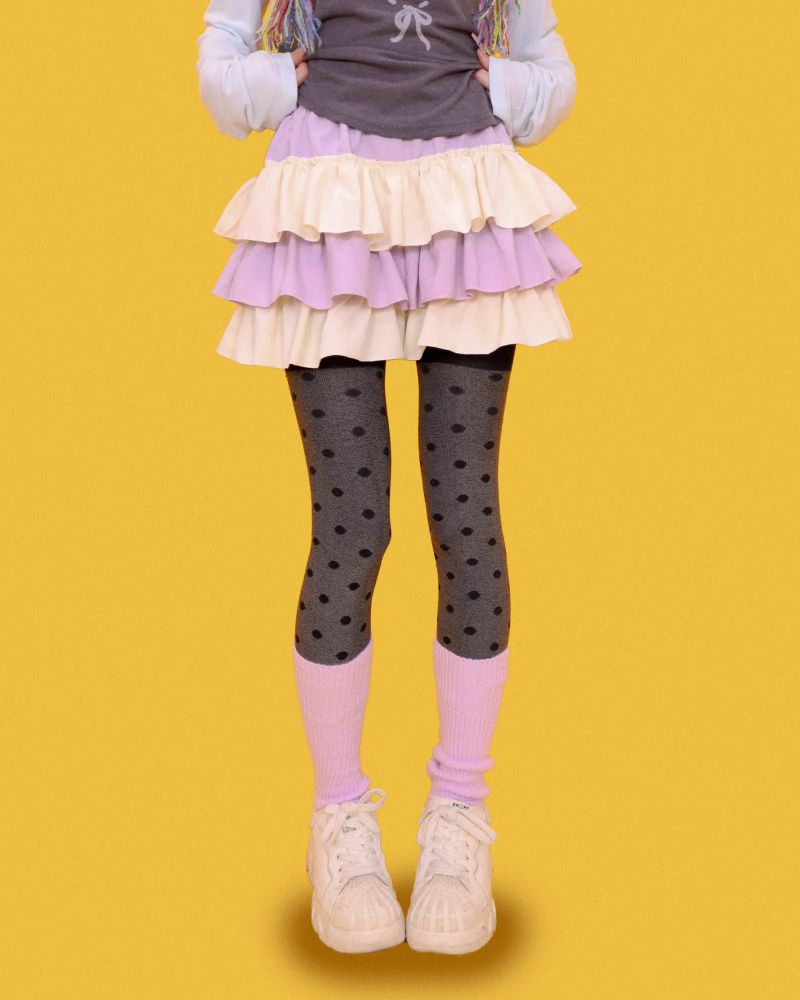 vivid yum-yum dot stocking (3color)