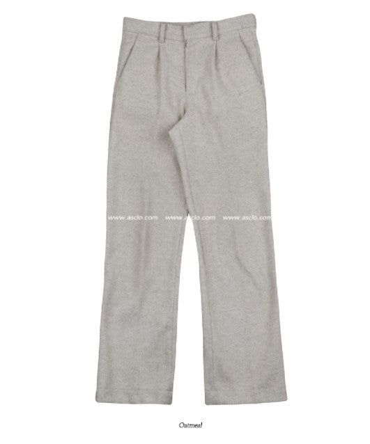ASCLO Wool Long Wide Slacks (3color)