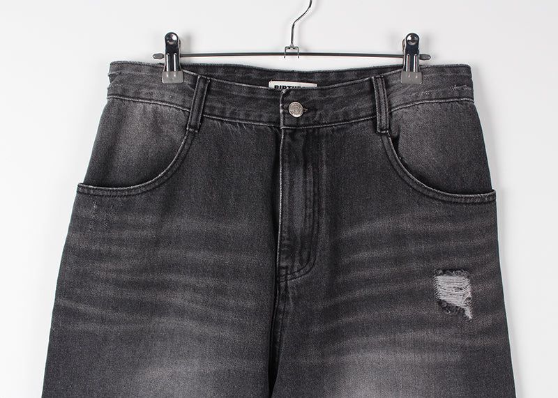 DOUBLE POCKET WIDE DENIM
