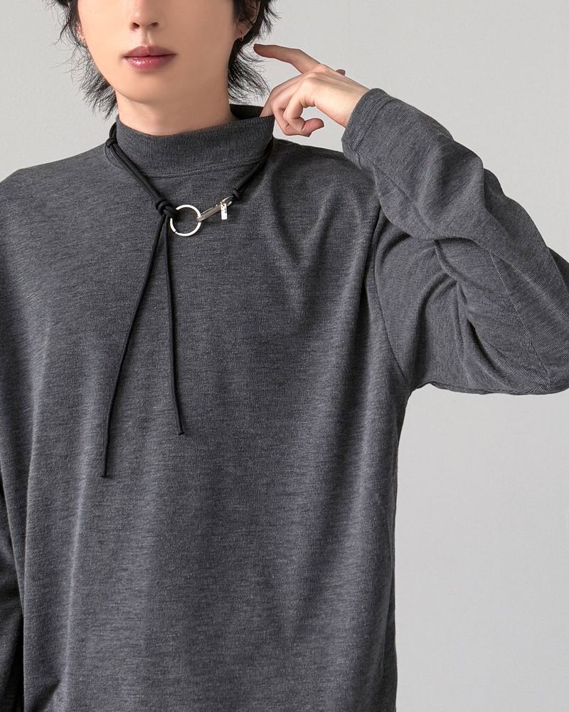 Weaver Half-Neck Knit T-Shirt