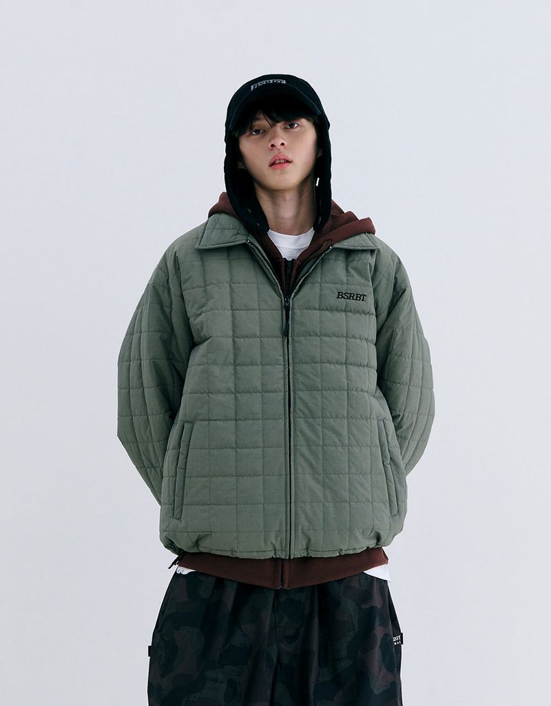 LOGO QUILTING COLLAR JACKET