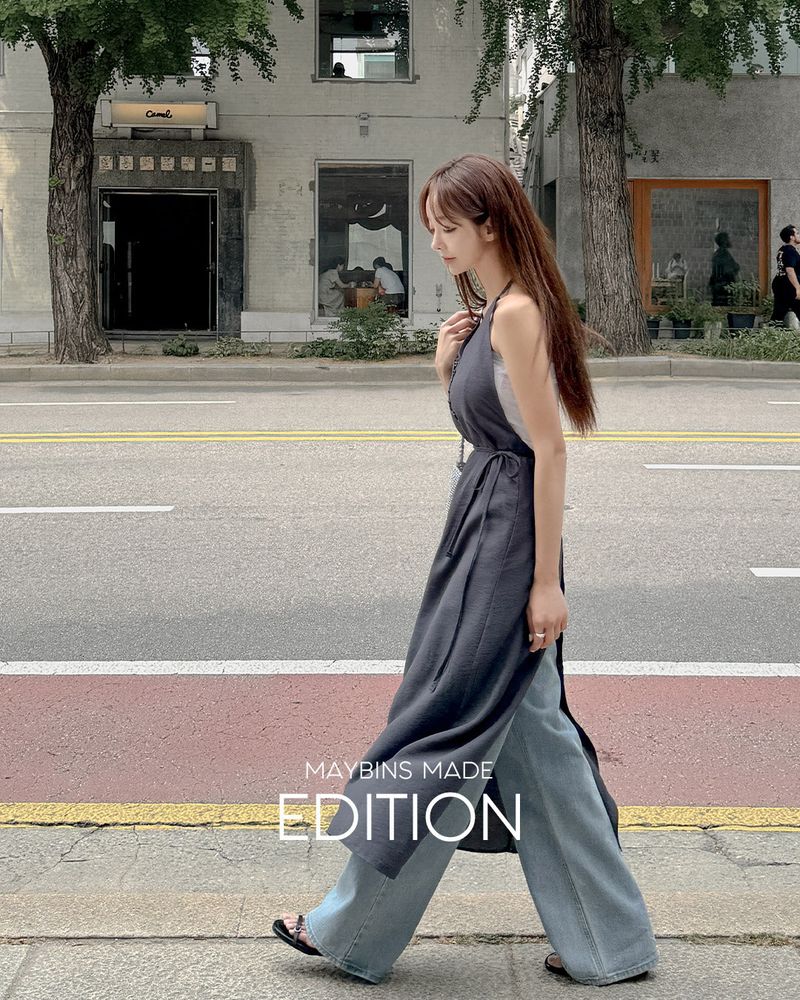 [MADE] Sti wrap layered dress
