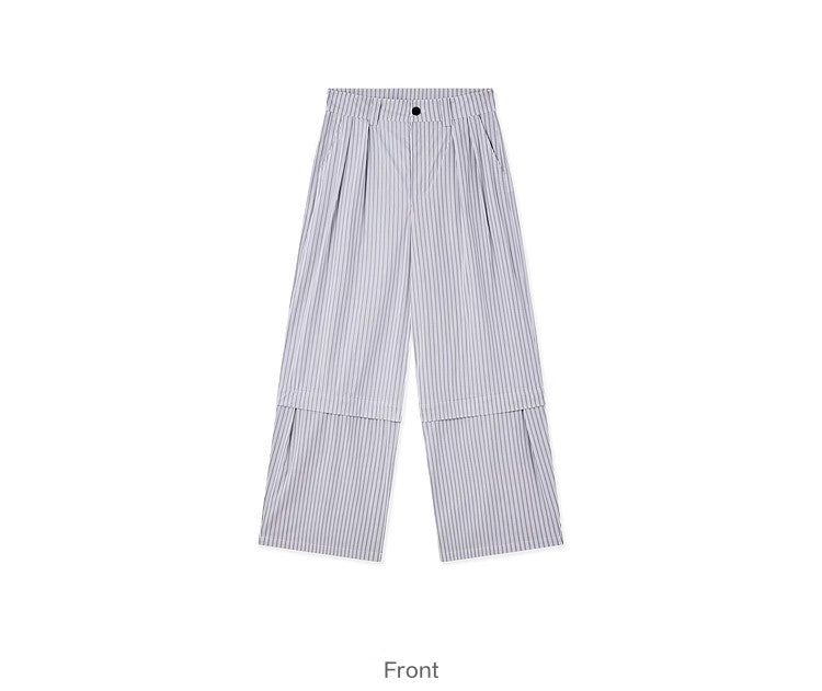 FMACM 2-in-1 Removable Checkered Stripe Contour Lounge Pants