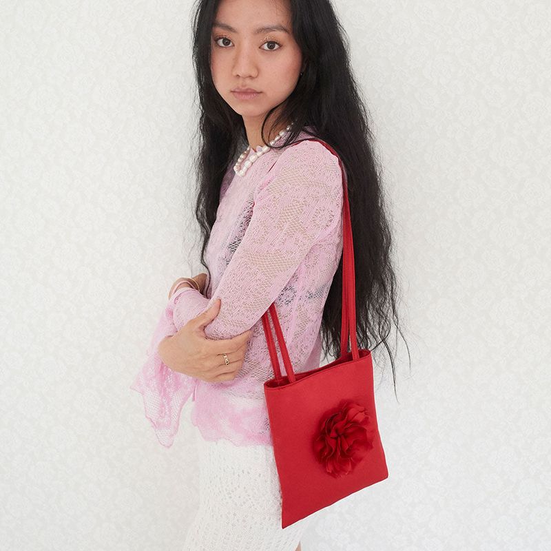 PLANFOROTHERDAY（プランフォーアザーデイ）の「【MADE】ローズミニバッグ レッド（バッグ）」