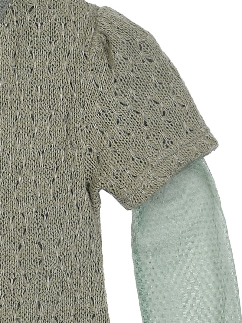 Punching Half Puffy Knit Set (2colors)
