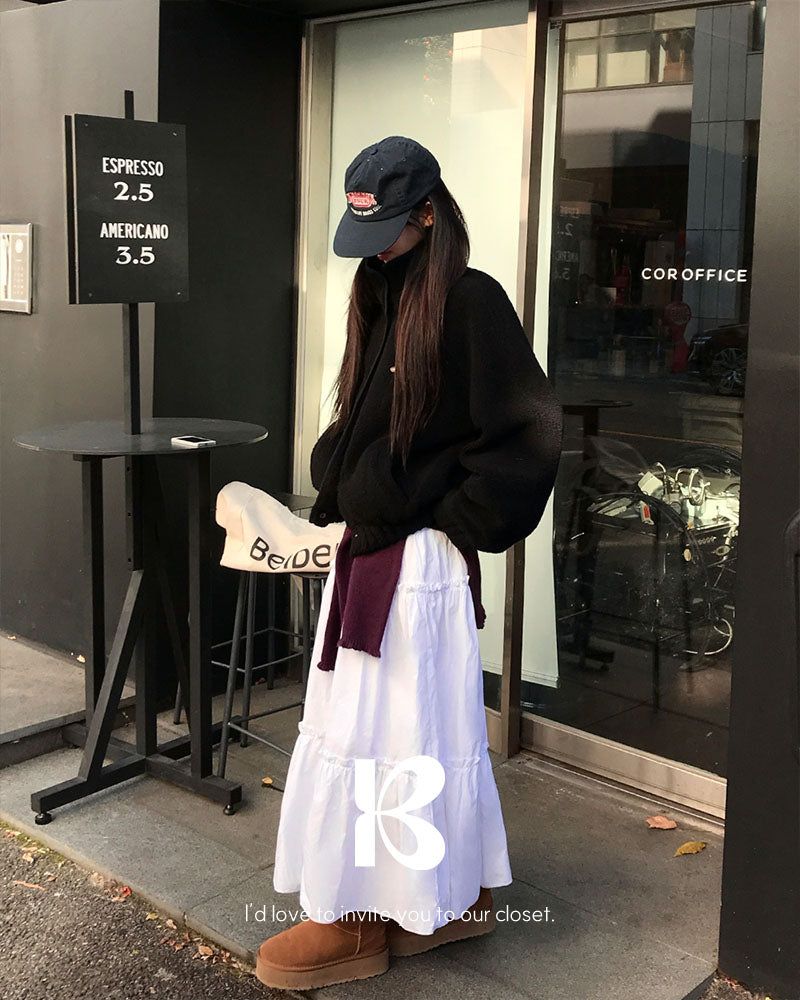 [ORIGINAL] Cable Wool Fleece Jumper