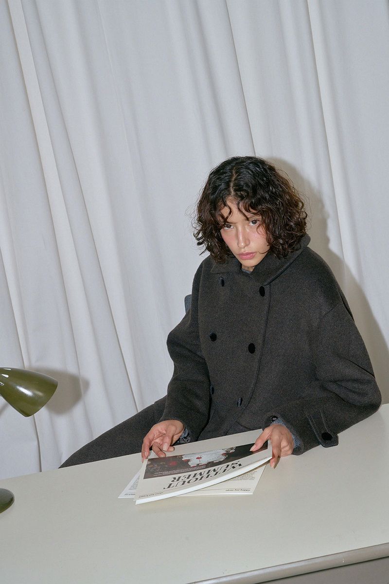 Herringbone double coat_brown