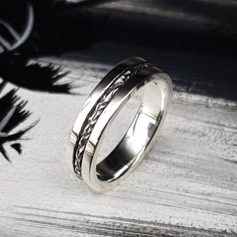 Steady-F1 silver ring