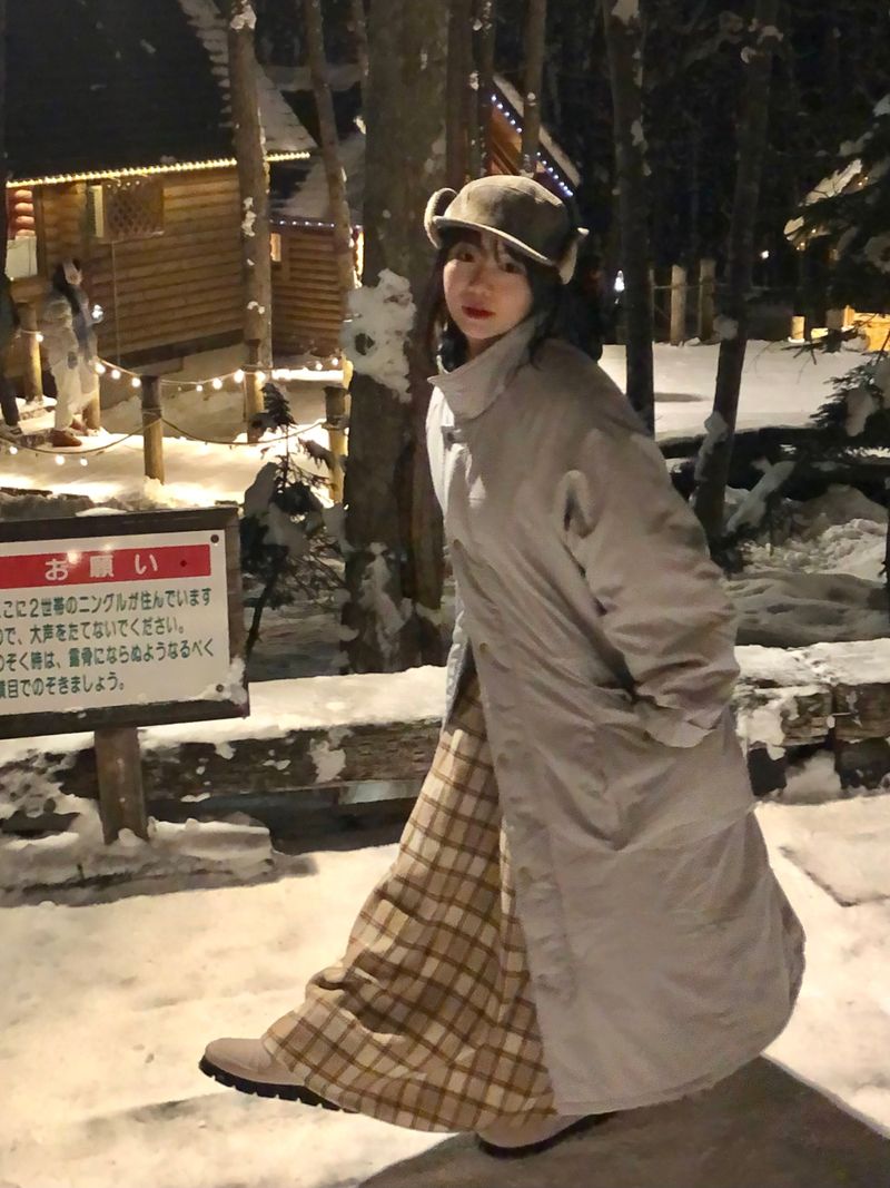 (quilted beam) Biei raglan padding coat