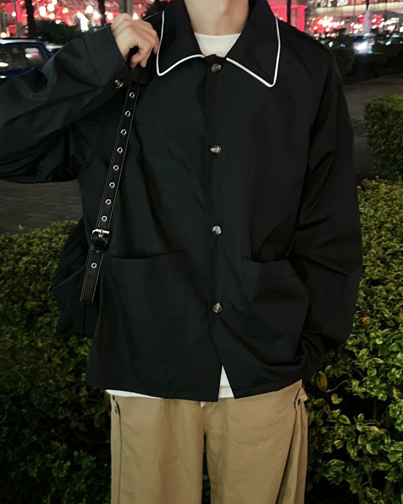 Bruce piping collar jacket