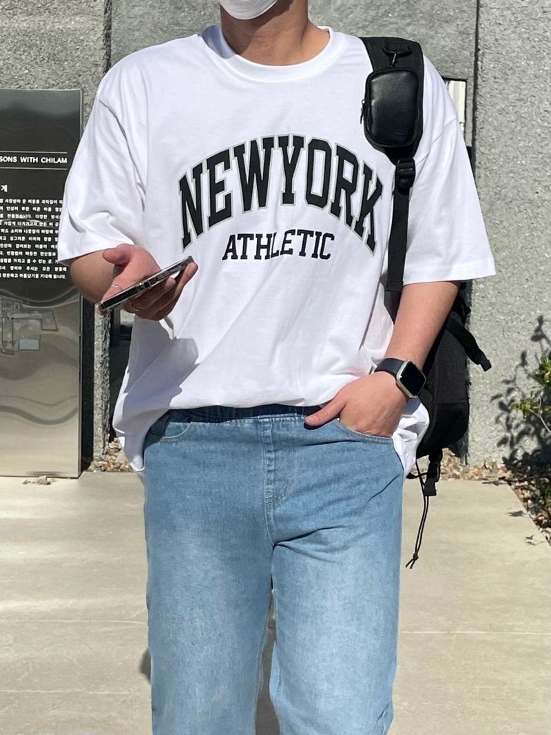 [MADE]NEVERDOWHY NEWYORK PRINTING T-SHIRTS