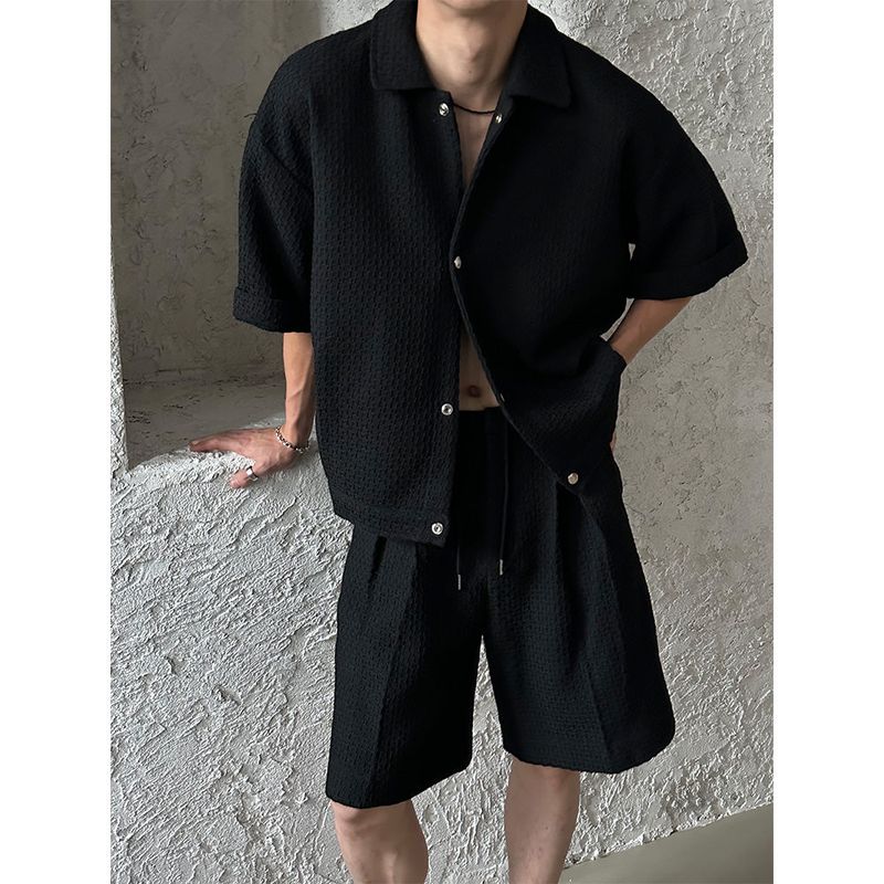 [SET UP] Tweed crop half jacket (3color)