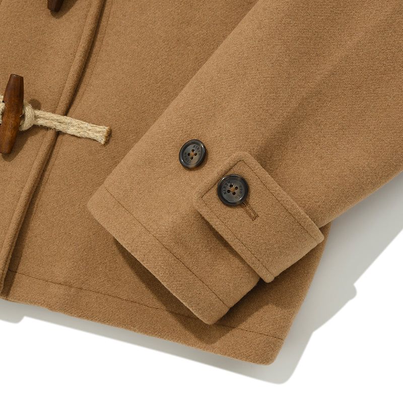 CHERRY HOODIE HALF DUFFLE COAT [BEIGE]