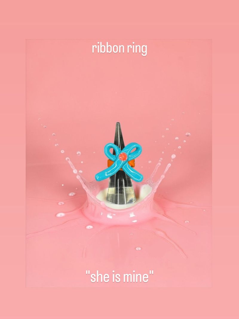 ENE（エン）の「"she is mine" ribbon ring/リボンリング※金属アレルギー対応（アクセサリー）」