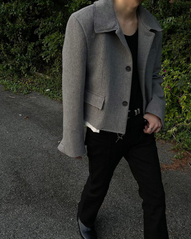 TAP Cutting Crop Wool Jacket
