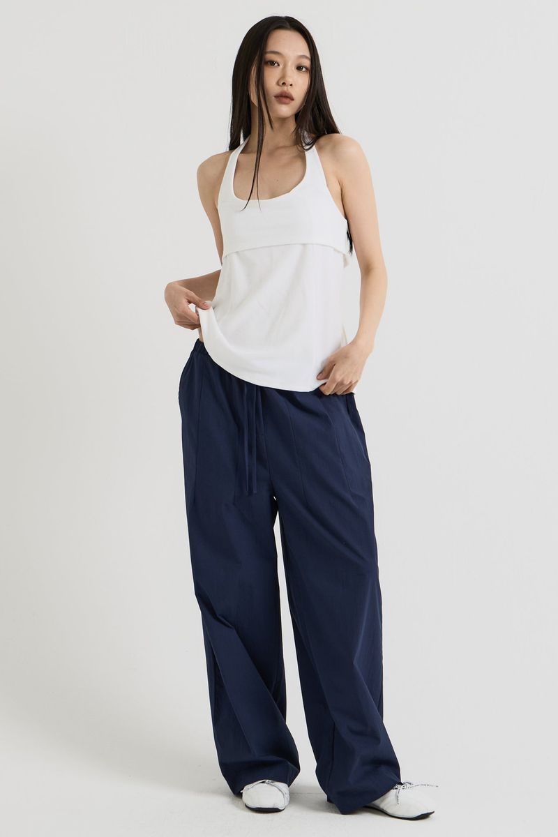 Halterneck sleeveless, White