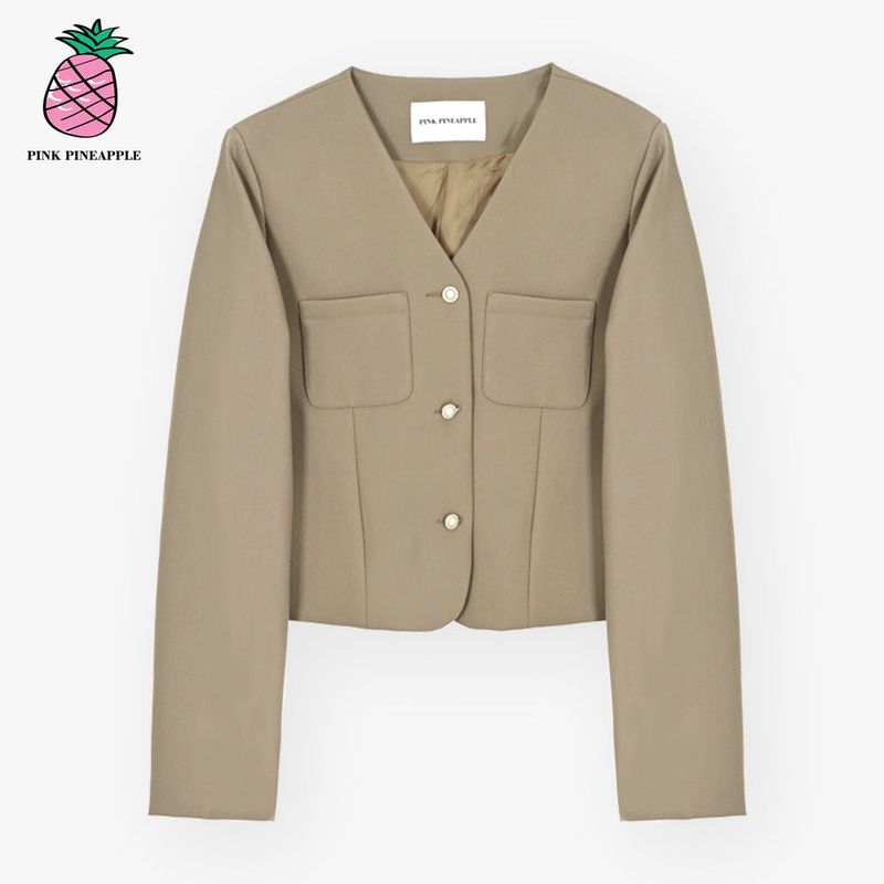 V-NECK JACKET (2COLOR)