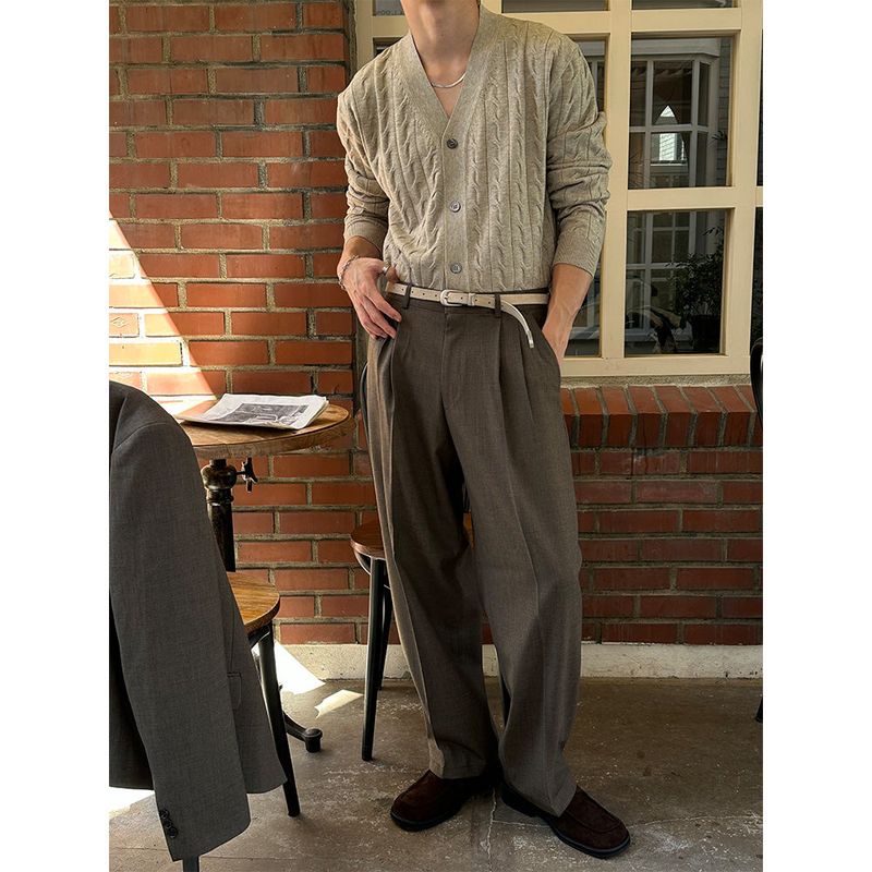 [F/W] Standard two tuck wide slacks(2color)