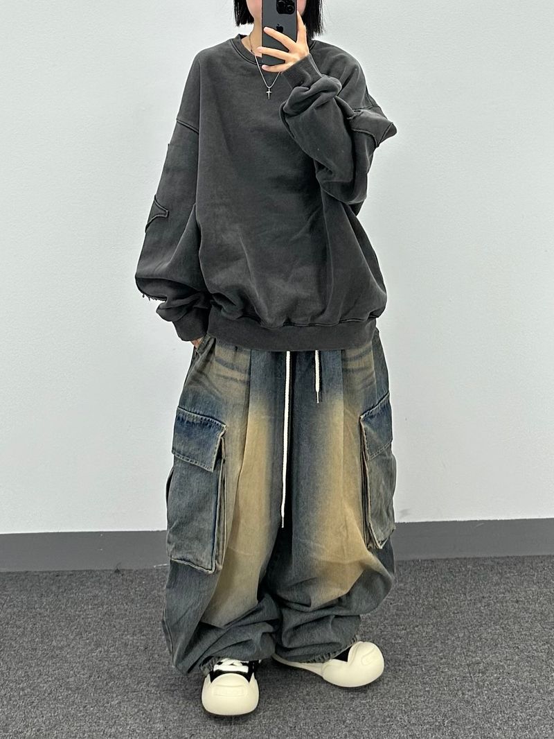 western cargo balloon pants