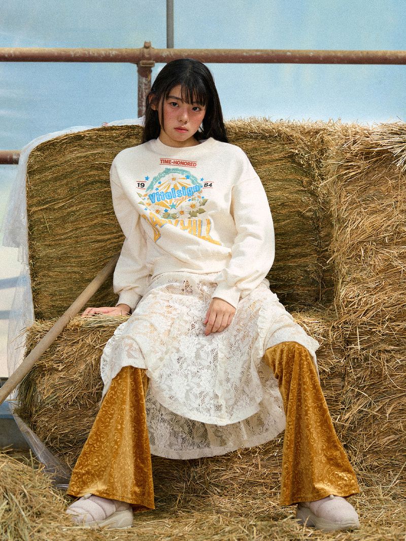 DaisyHill Sweatshirt (Cream)