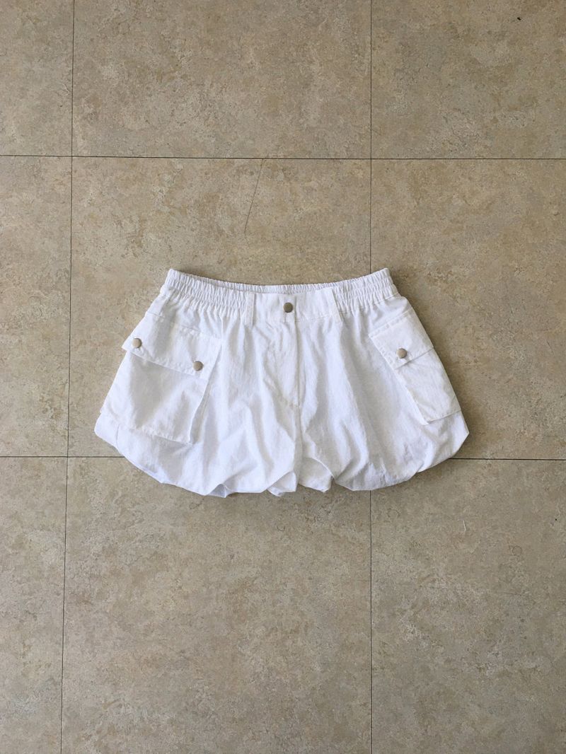 Nylon pumpkin banding shorts