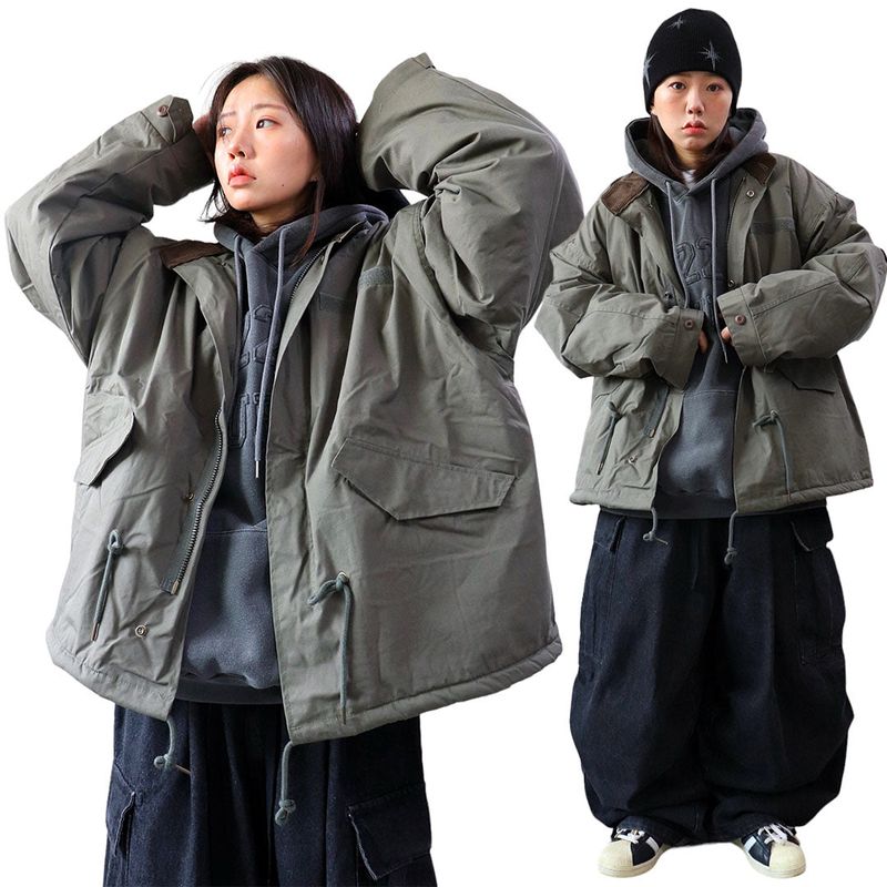 a woolly dumbbell short parka