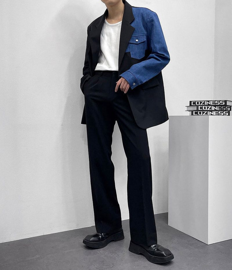 NB Minimal Blue Colored Jacket