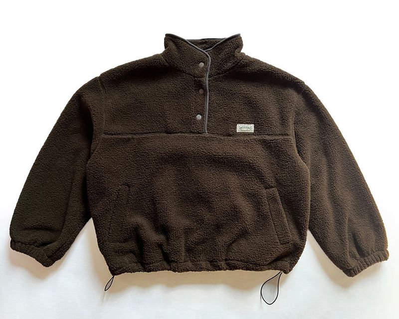 FLUFF FLEECE PULLOVER [BROWN]