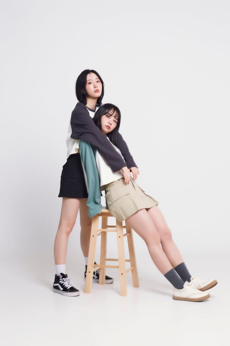open armhole heart raglan ½T-shirts_charcoal/ivory
