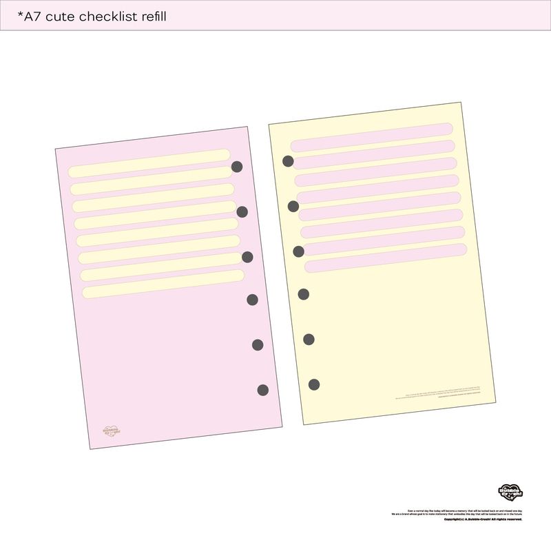 A7 list refill set