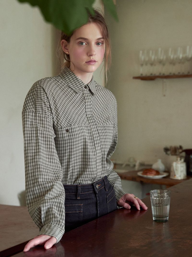 CODY check overfit shirt