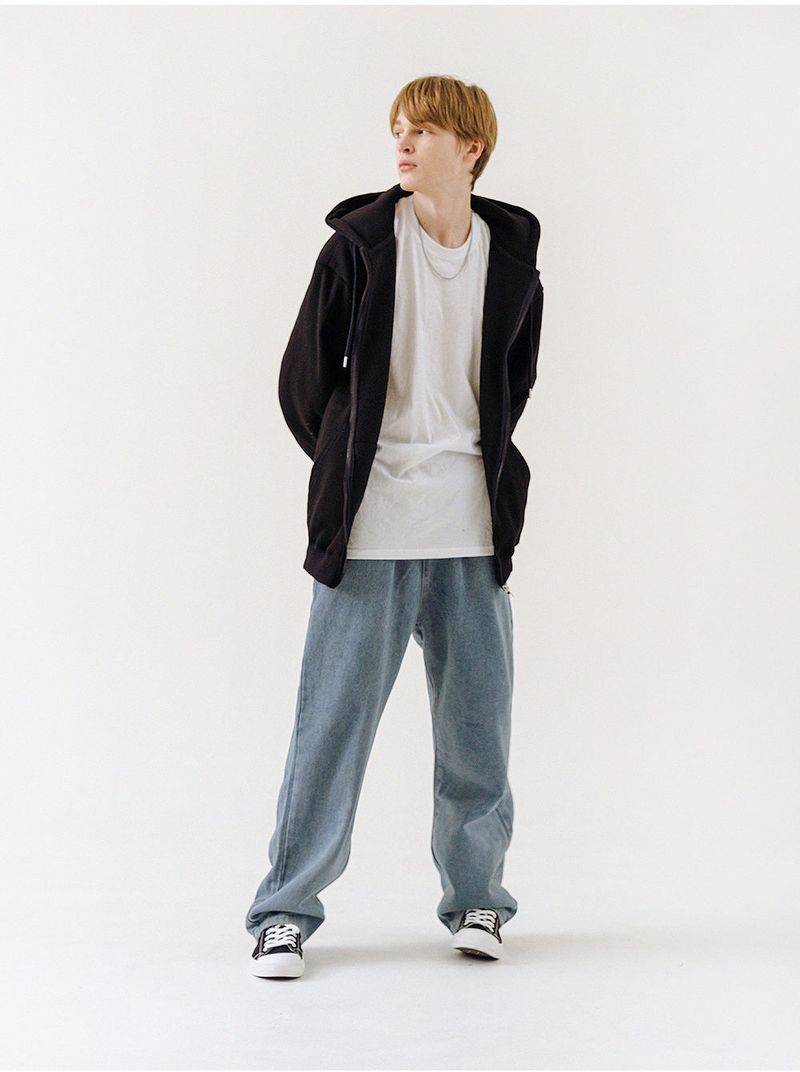 BASIC LOGO MINI HOODIE ZIP-UP