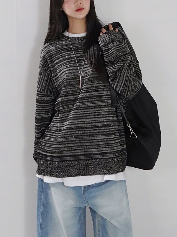 KIXI（キッシー）の「(UNISEX) Milco Overfit Knit（Tops）」