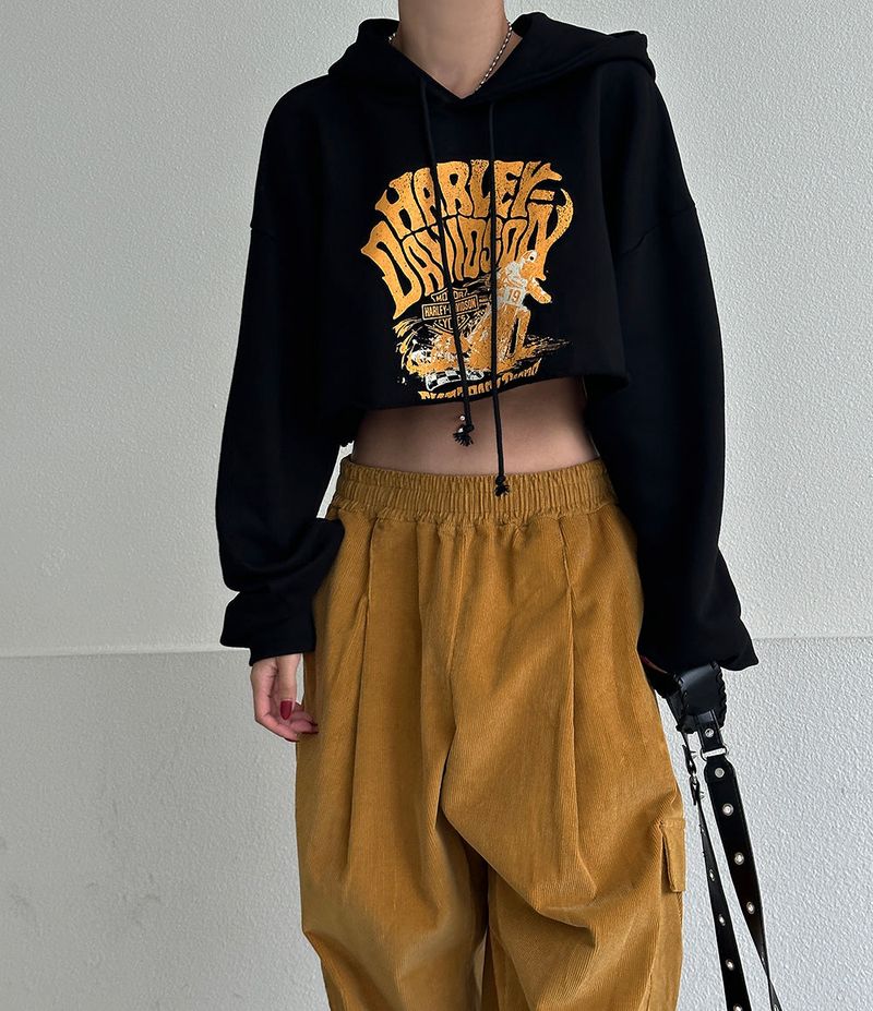 a street cropped hoodie