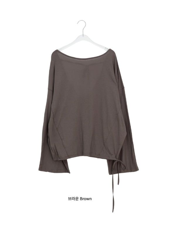 Roel Summer See-Through Deep V-Neck Long Sleeve Tee