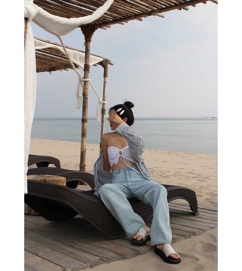 SHIRRING COTTON TOP