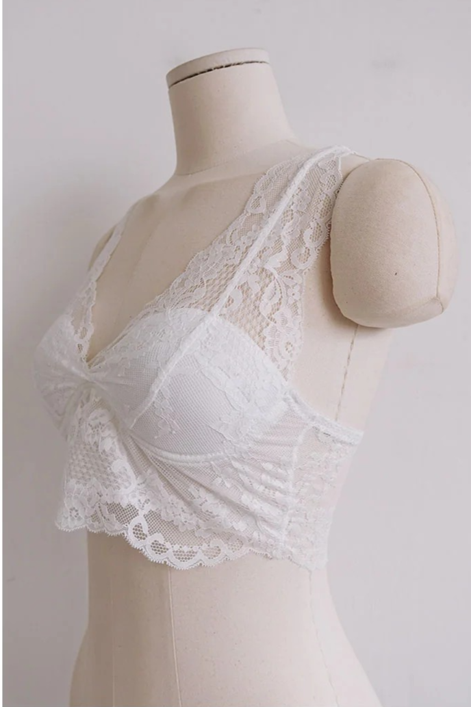 LACE SOFT BRALETTE (4COLORS!)