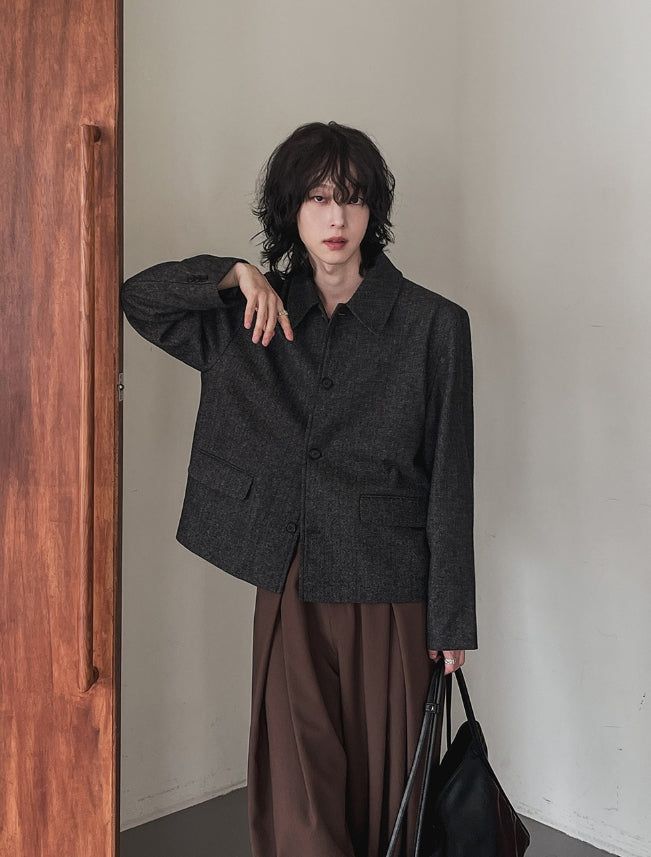 Lemad herringbone wool jacket