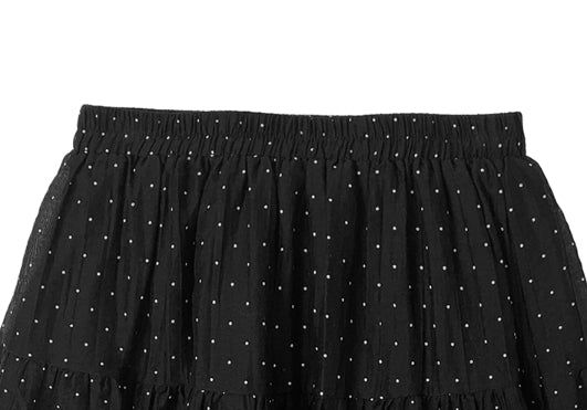 Heon Frill Dot Midi Skirt