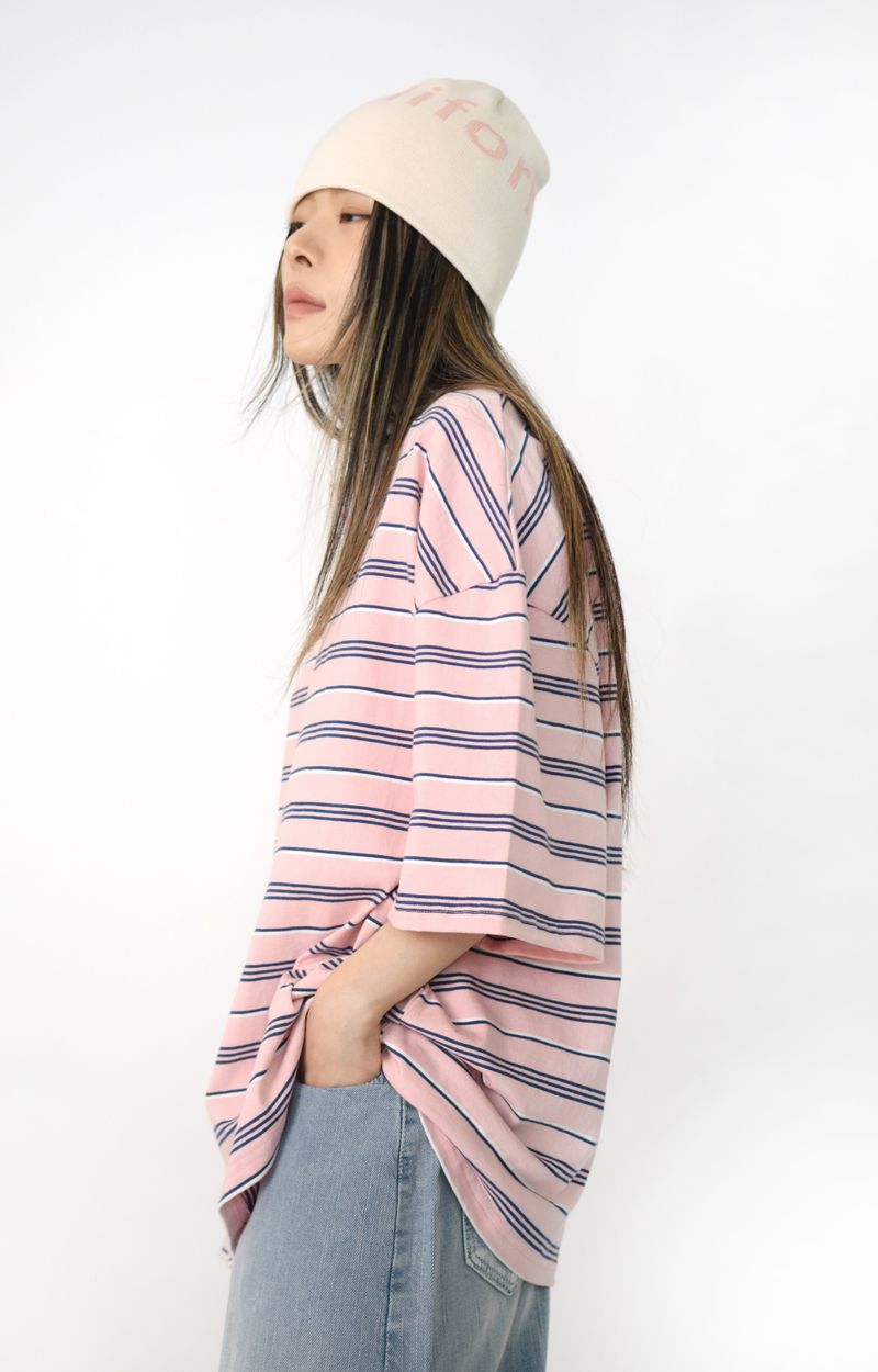 Sweet stripe collared tee(2colors)