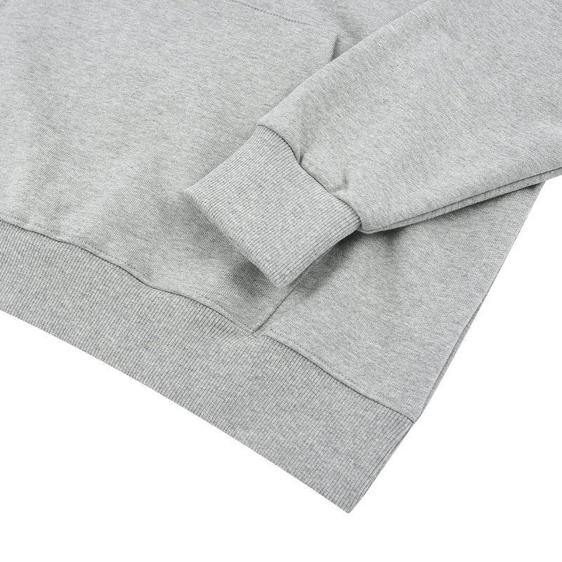 MVR PATCH LOGO SLEEK HOODIE SWEATSHIRT GRAY