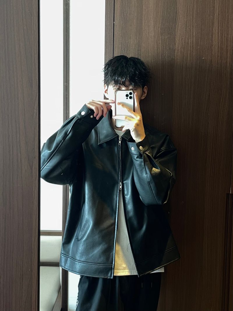 Cent（セントマーケット）の「Cent Archive vegan leather jacket（Jackets/Outerwear）」