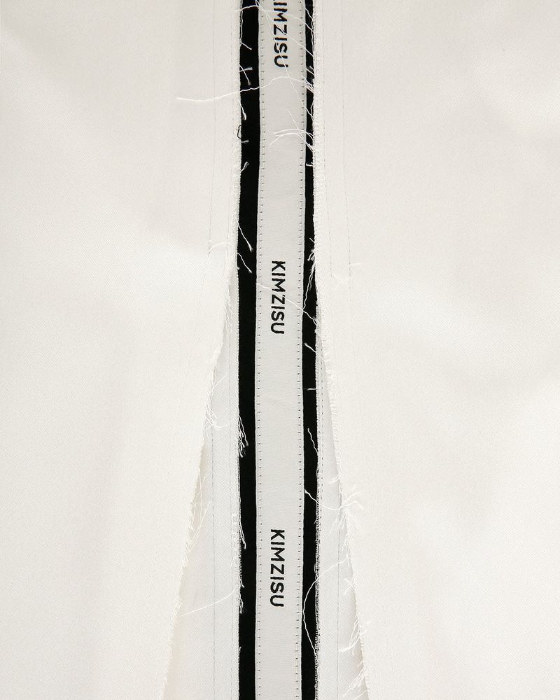 [REORDER] Pleated Logo-Tape Trousers _ White