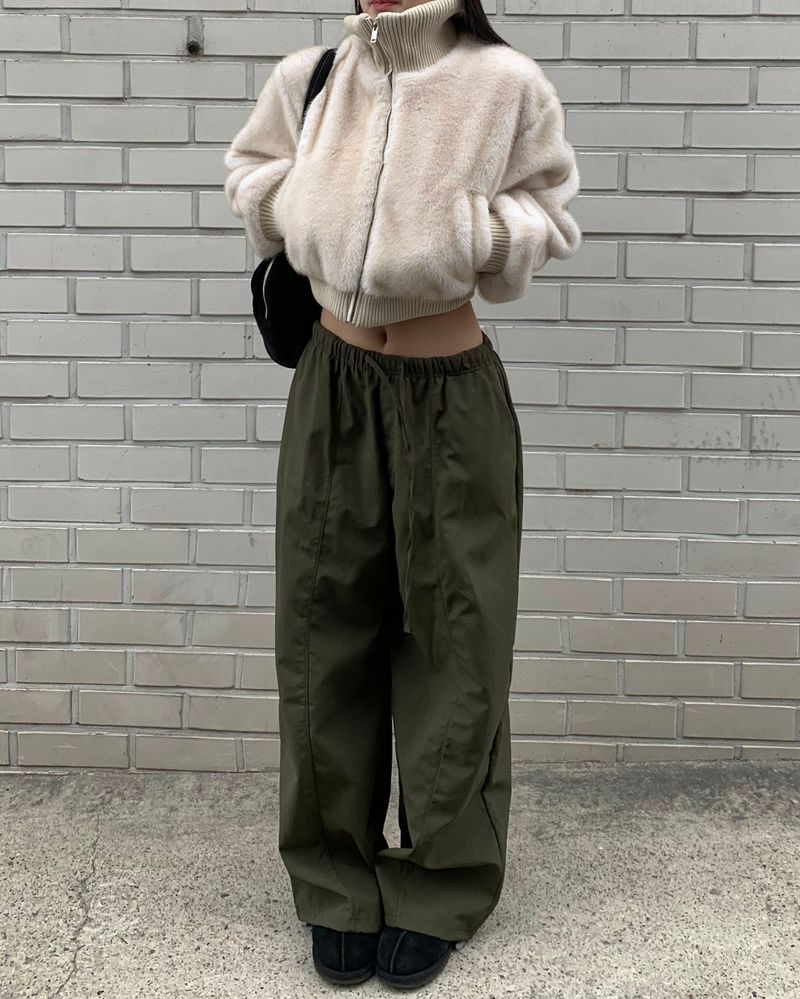 knit polar fur jumper