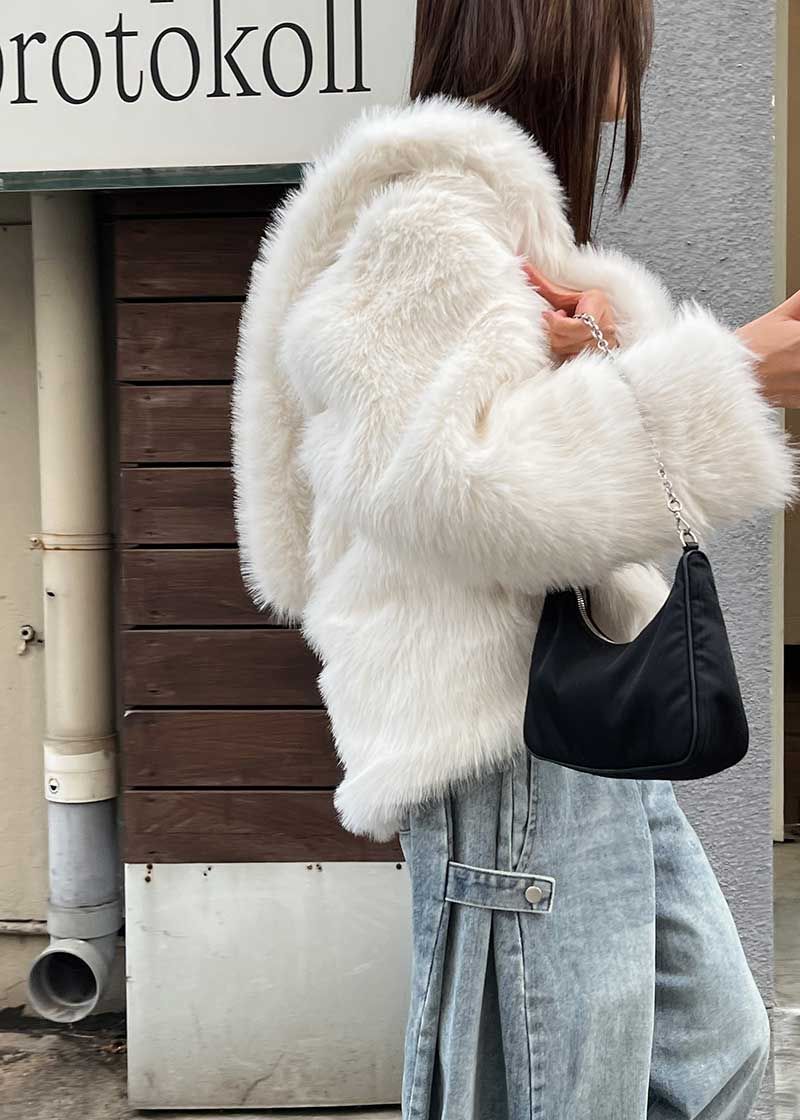 HOLIDAY HOOD FUR JACKET